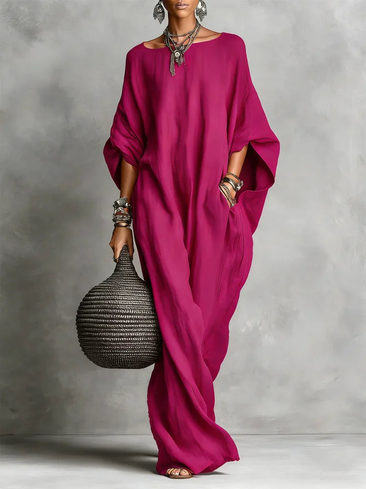 Limited Time Sale – 55% OFF Minimalist Casual Sleeveless Cotton And Linen Long Dress