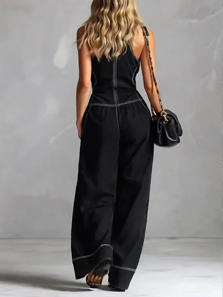 Casual Zippered Cotton Jumpsuit — The Ultimate Everyday Must-Have